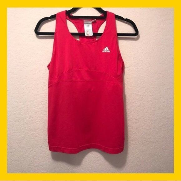 NWOT. Adidas workout top. Fuchsia color. - Picture 2 of 6